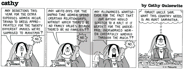 Cathy Classics on Wednesday April 10, 1996 Comic Strip