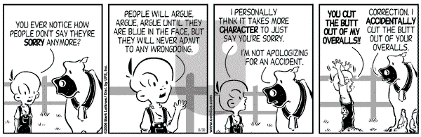 Cow and Boy Classics on Wednesday August 30, 2006 Comic Strip