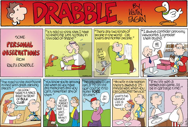 Drabble - Sunday February 23, 2014 Comic Strip
