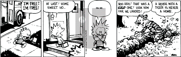 Calvin and Hobbes - Monday March 26, 1990 Comic Strip