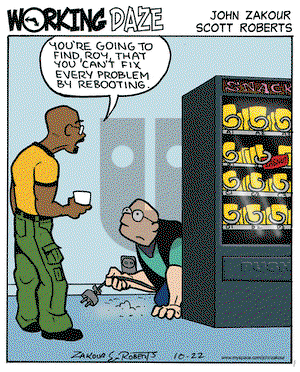 Working Daze on Wednesday October 22, 2008 Comic Strip
