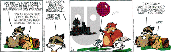Over the Hedge on Tuesday November 20, 2012 Comic Strip