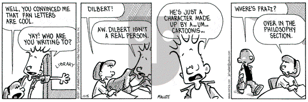 Frazz on Thursday November 15, 2001 Comic Strip