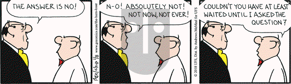 The Born Loser on Monday January 8, 2018 Comic Strip