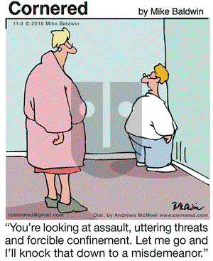 Cornered on Saturday November 3, 2018 Comic Strip