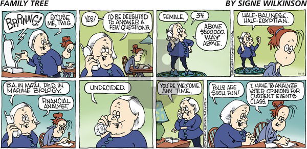 Family Tree on Sunday October 19, 2008 Comic Strip