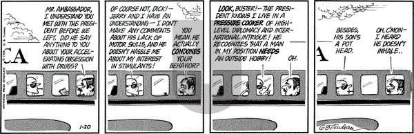 Doonesbury on Tuesday January 20, 1976 Comic Strip