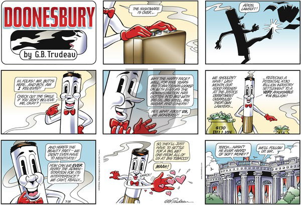 Doonesbury on Sunday July 31, 2005 Comic Strip
