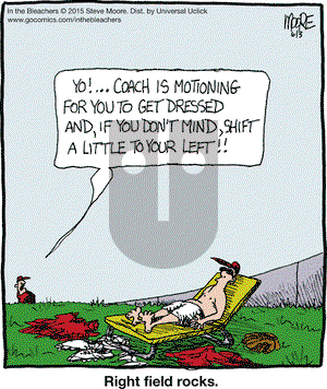 In the Bleachers on Wednesday June 3, 2015 Comic Strip