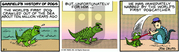 Garfield on Monday September 1, 1980 Comic Strip