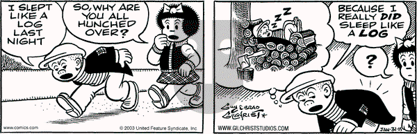Nancy on Friday January 31, 2003 Comic Strip
