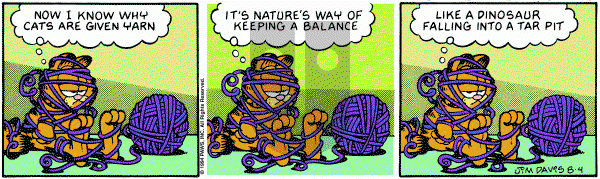 Garfield on Thursday August 4, 1994 Comic Strip