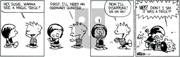 Calvin and Hobbes - Tuesday July 20, 2021 Comic Strip
