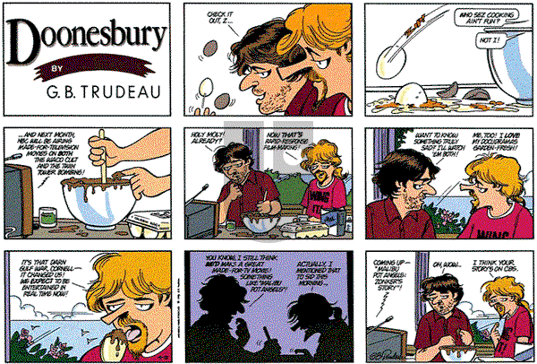 Doonesbury on Sunday April 18, 1993 Comic Strip