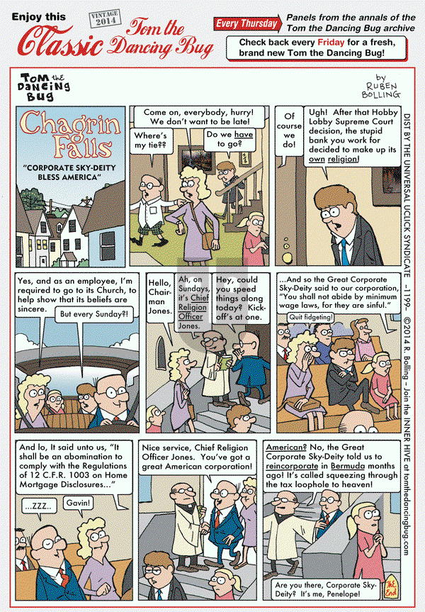 Tom the Dancing Bug on Thursday December 12, 2024 Comic Strip