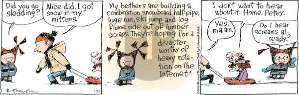 Cul de Sac on Wednesday January 27, 2010 Comic Strip