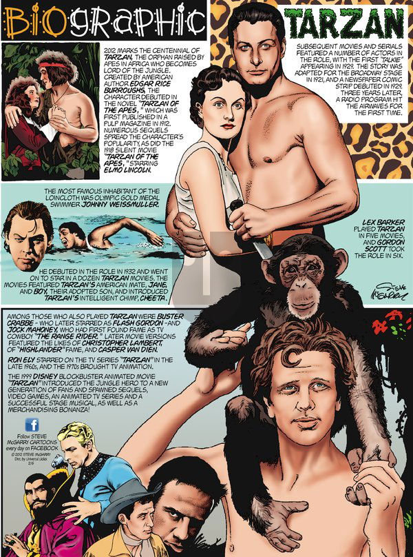 Biographic on Sunday February 5, 2012 Comic Strip