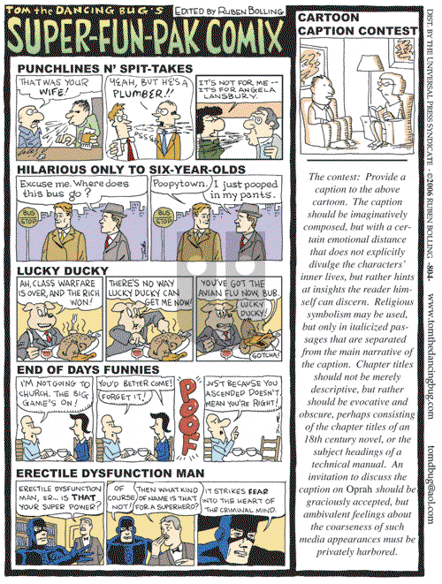 Tom the Dancing Bug on Saturday June 3, 2006 Comic Strip