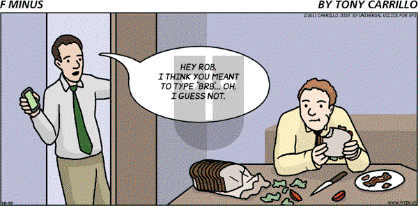 F Minus - Sunday October 16, 2011 Comic Strip