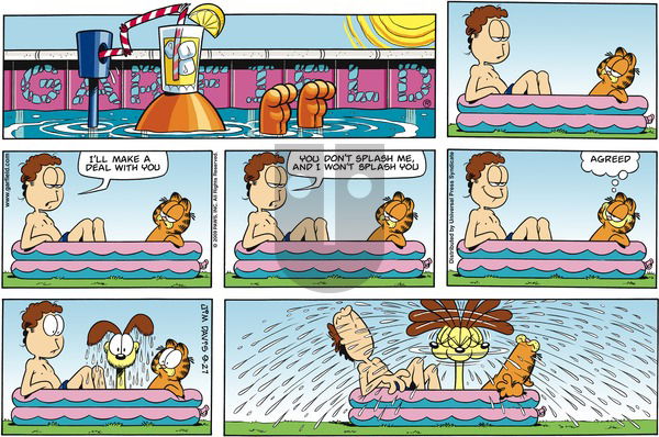 Garfield on Sunday September 27, 2009 Comic Strip