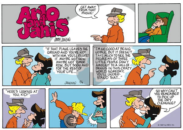 Arlo and Janis on Sunday February 9, 1997 Comic Strip