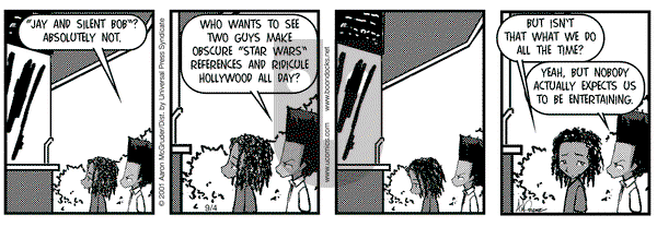 The Boondocks on Tuesday September 4, 2001 Comic Strip