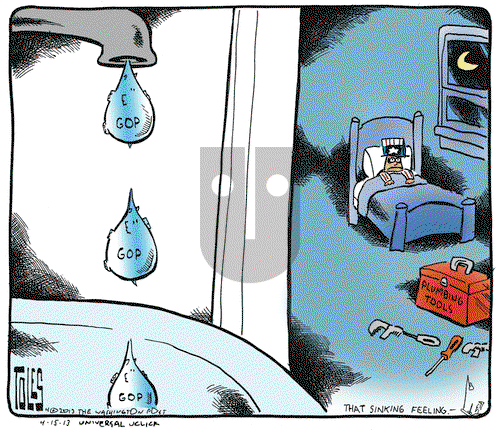 Tom Toles on Monday April 15, 2013 Comic Strip