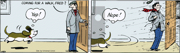 Fred Basset - Friday February 21, 2014 Comic Strip