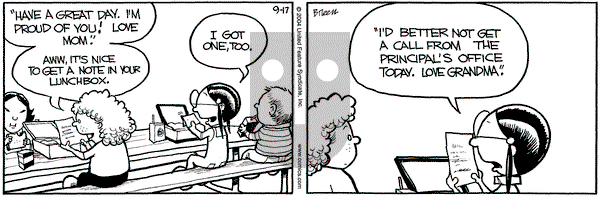 Grand Avenue on Friday September 17, 2004 Comic Strip