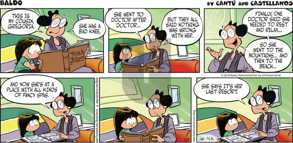 Baldo on Sunday January 24, 2016 Comic Strip