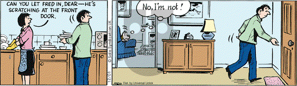 Fred Basset - Monday December 1, 2014 Comic Strip