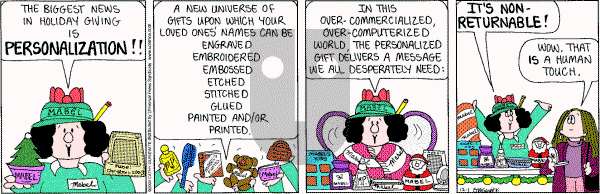 Cathy Classics - Monday December 1, 2003 Comic Strip