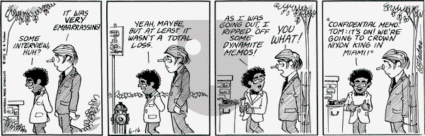 Doonesbury on Friday June 16, 1972 Comic Strip