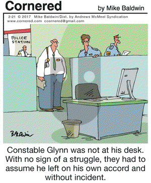 Cornered on Tuesday February 21, 2017 Comic Strip