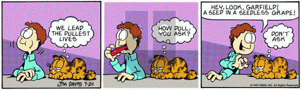 Garfield on Tuesday July 24, 1990 Comic Strip