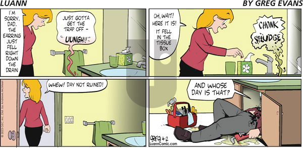 Luann - Sunday April 2, 2023 Comic Strip