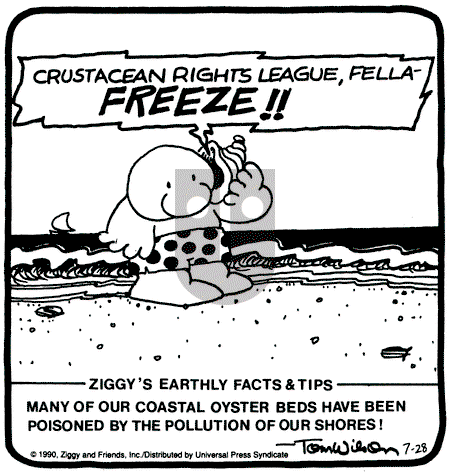 Ziggy - Saturday July 28, 1990 Comic Strip