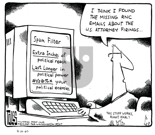 Tom Toles on Monday April 16, 2007 Comic Strip