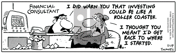 Frank and Ernest on Tuesday November 23, 1999 Comic Strip