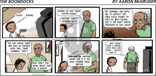 The Boondocks on Sunday December 22, 2013 Comic Strip