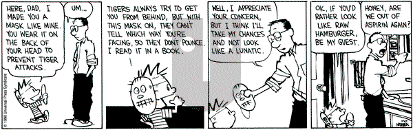 Calvin and Hobbes on Wednesday October 24, 1990 Comic Strip