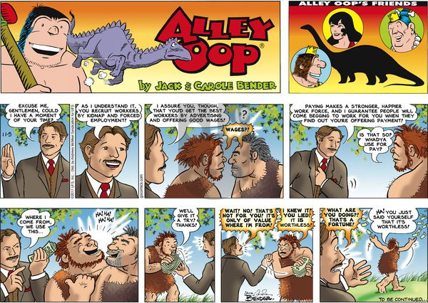 Alley Oop on Sunday November 5, 2017 Comic Strip