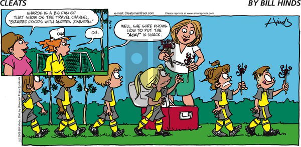 Cleats on Sunday September 14, 2008 Comic Strip
