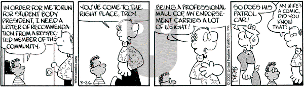 Drabble on Tuesday March 26, 2002 Comic Strip