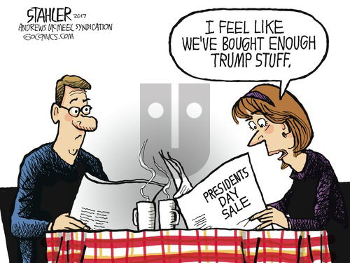 Jeff Stahler on Sunday February 12, 2017 Comic Strip