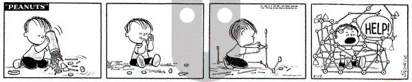 Peanuts on Saturday February 12, 1955 Comic Strip