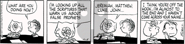 Peanuts - Saturday November 5, 1977 Comic Strip
