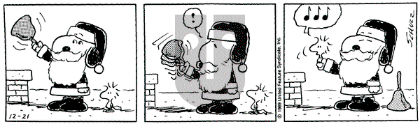 Peanuts on Thursday December 21, 1989 Comic Strip
