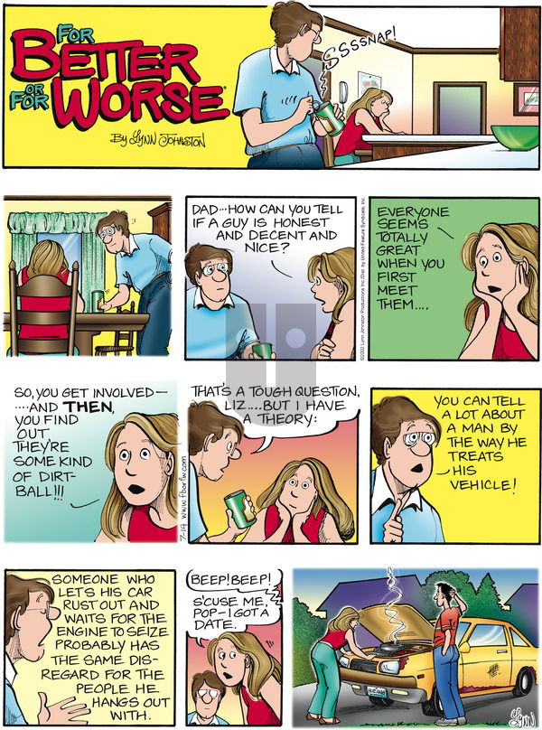 For Better or For Worse on Sunday July 14, 2002 Comic Strip