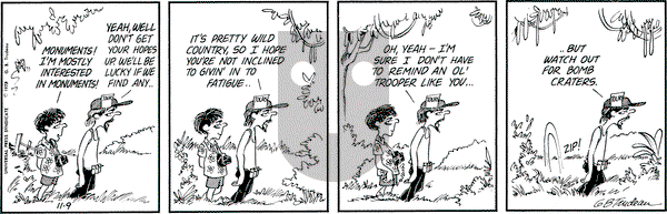 Doonesbury on Friday November 9, 1973 Comic Strip